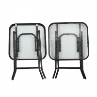 Masa pliabila din sticla transparenta, pentru gradina, 40 x 40 x 46 cm, My Garden,7624